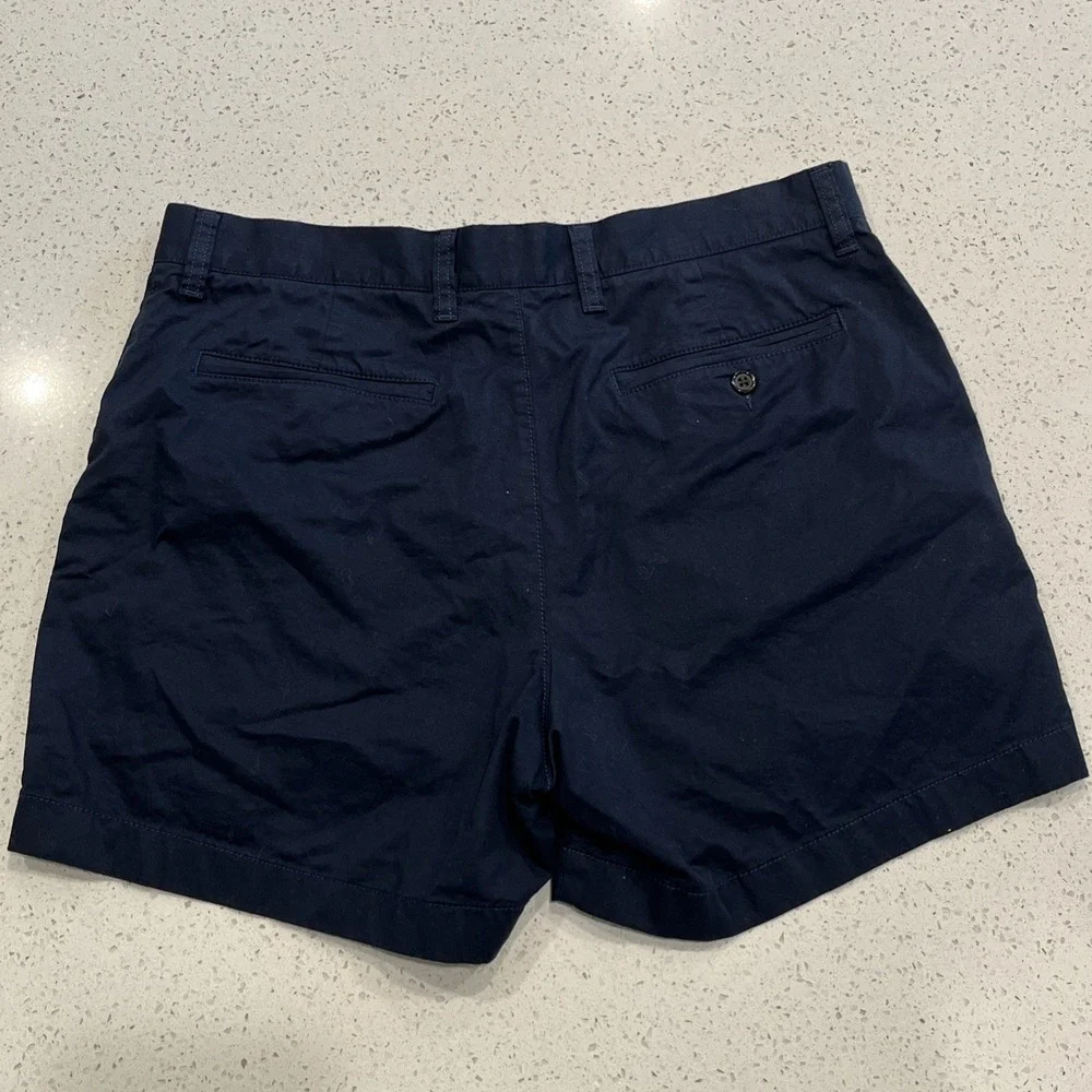 J Crew Oarsman Portsider Shorts Mens 33/5 Blue Stretch Chino Preppy Vacation